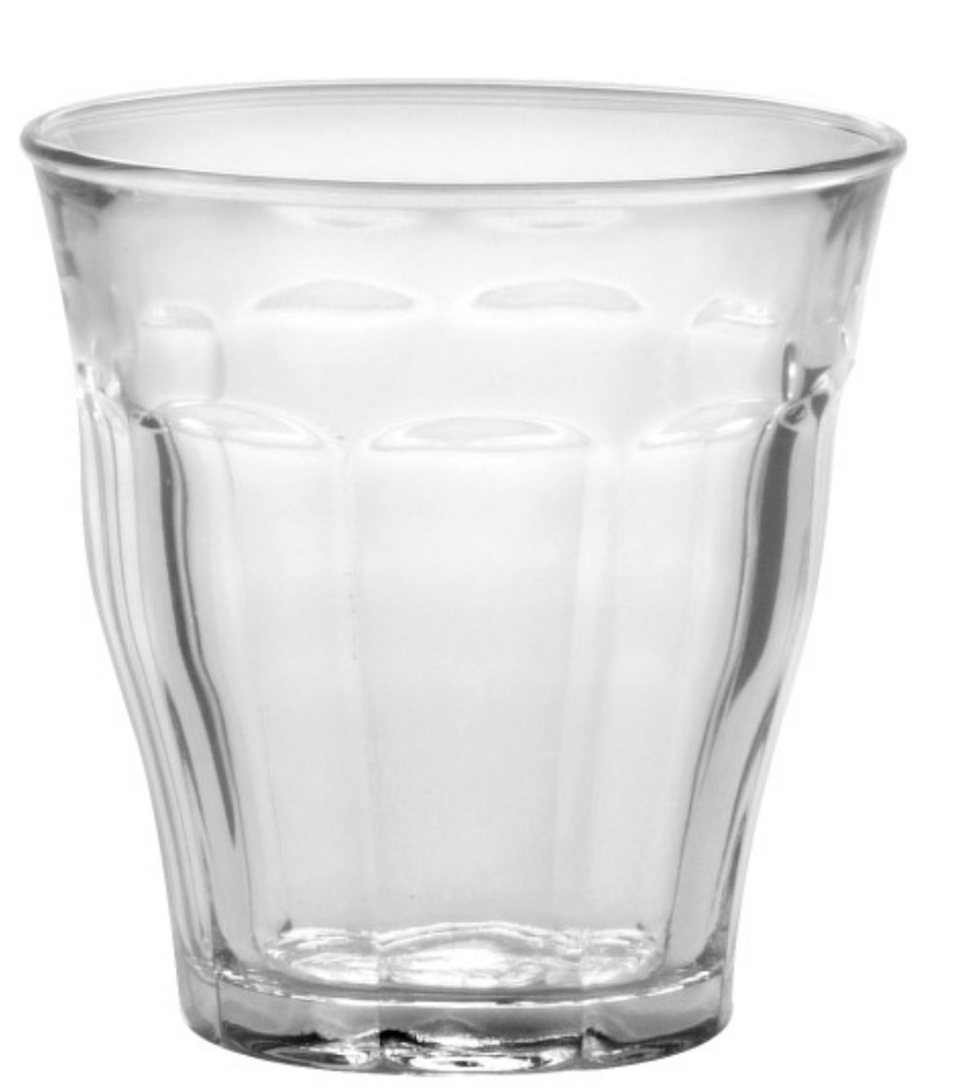 Duralex Picardie Clear Glass Tumbler 210 ml, Set of 6