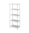Tower 5-Tier Storage Rack White
