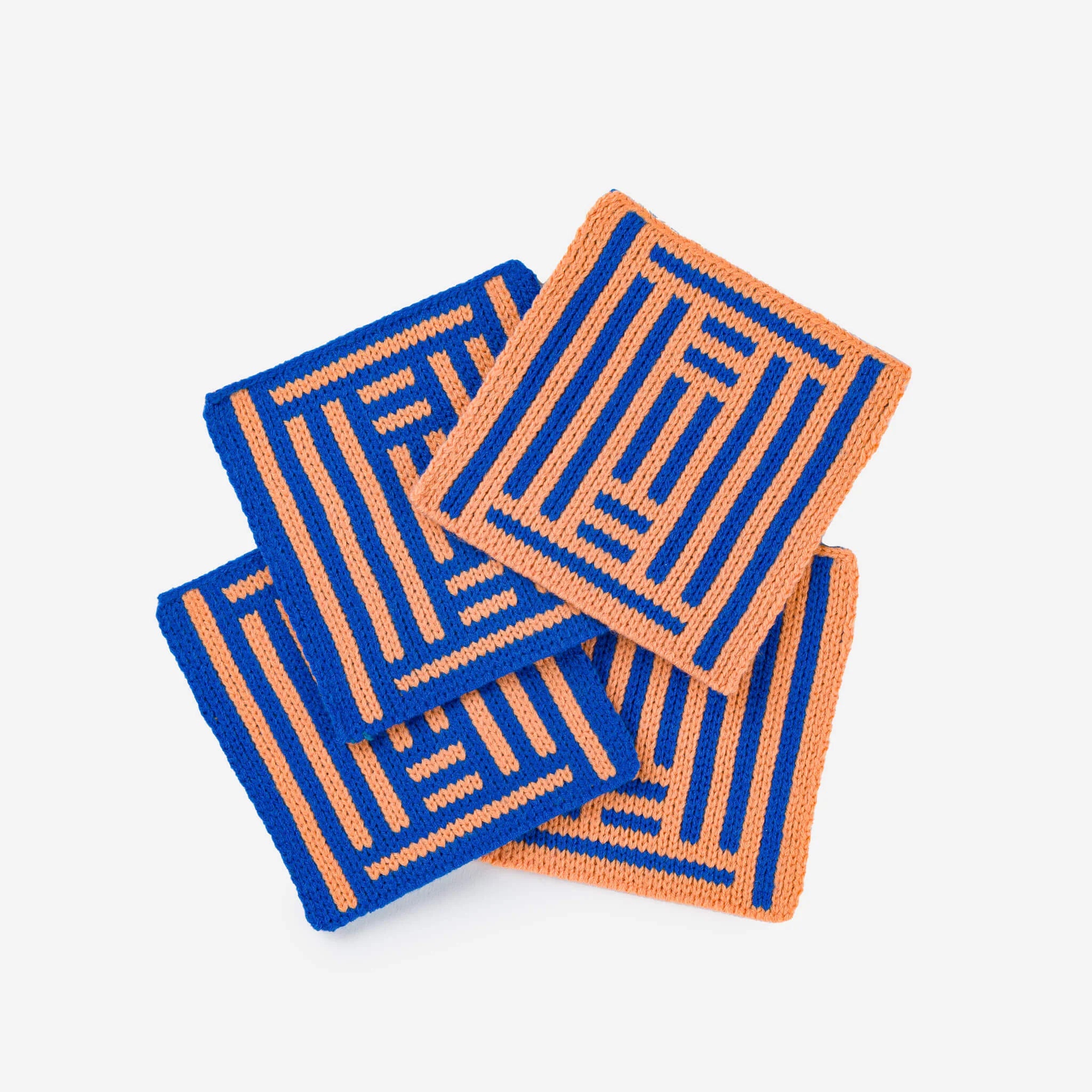Verloop Columns Mix Coaster Set - Cobalt