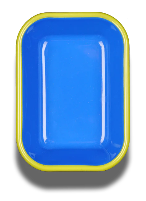 Large Platter Electric Blue