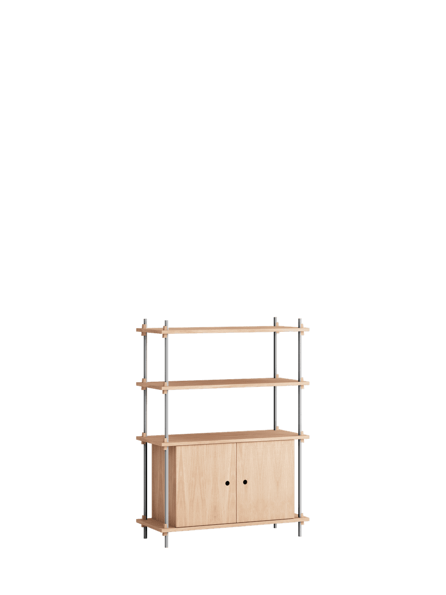 Moebe Low Cabinet with Two Shelves