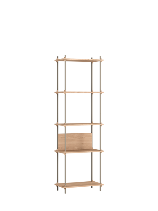 Tall Cabinet with 5 Shelves and Back Panel