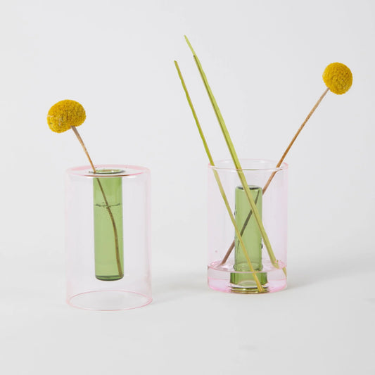 Block SMALL Reversible Glass Vase