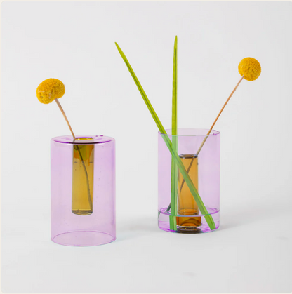 Block SMALL Reversible Glass Vase