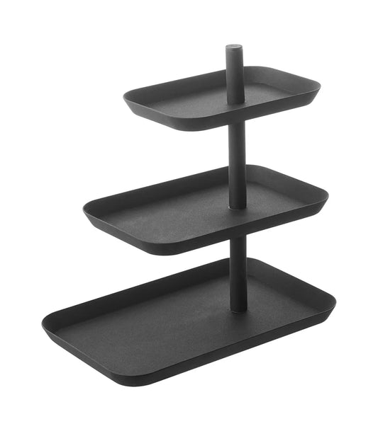 Tower 3-Tiered Accessory Tray Black